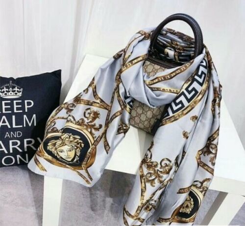 Designer Inspired Luxury Brand Summer Women’s silk Scarf